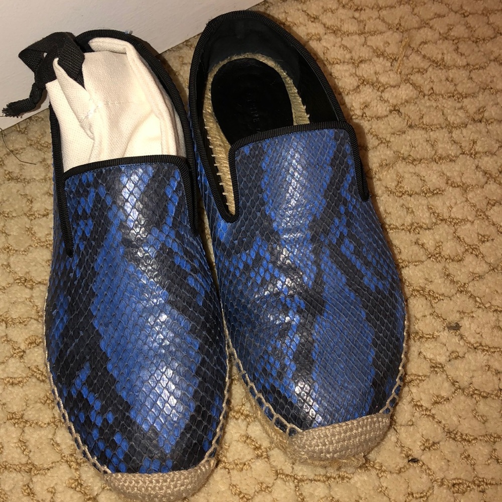 Celine snake skin espadrilles